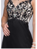 Flowy Chiffon Lace Embellished Stunning Beaded Prom Dress